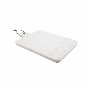 Thirstystone White Marble Paddle Board - 11" x 8"